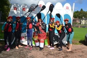 Hen Party Stand Up Paddleboarding Wales